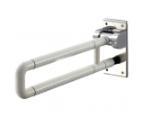 IBAMA Toilet Grab Bar, Safety 28-inch U Shape Frame Shower Rail for Disability Aid and Seniors on Home Bathroom and Hotel(Stainless Steel Coated with White Nylon)